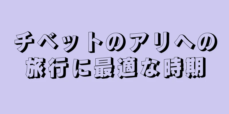 チベットのアリへの旅行に最適な時期