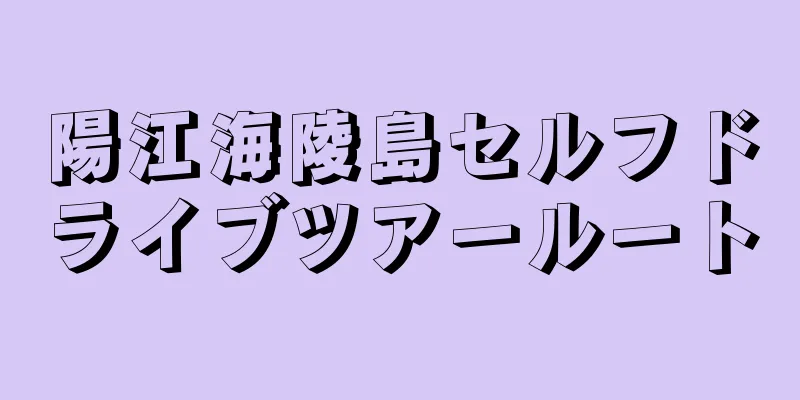 陽江海陵島セルフドライブツアールート