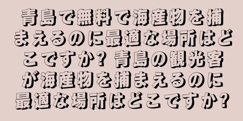 青島で無料で海産物を捕まえるのに最適な場所はどこですか? 青島の観光客が海産物を捕まえるのに最適な場所はどこですか?