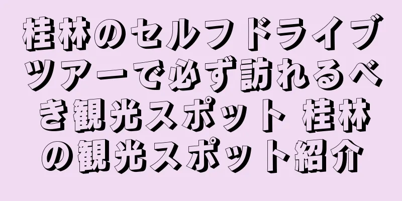 桂林のセルフドライブツアーで必ず訪れるべき観光スポット 桂林の観光スポット紹介