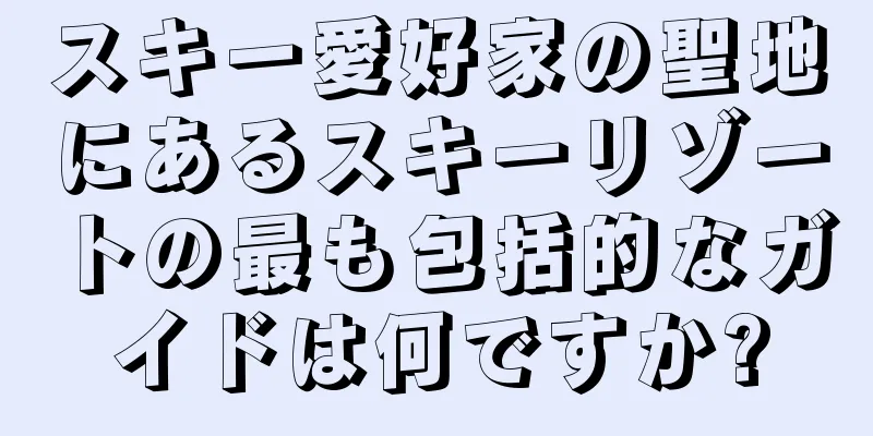 スキー愛好家の聖地にあるスキーリゾートの最も包括的なガイドは何ですか?