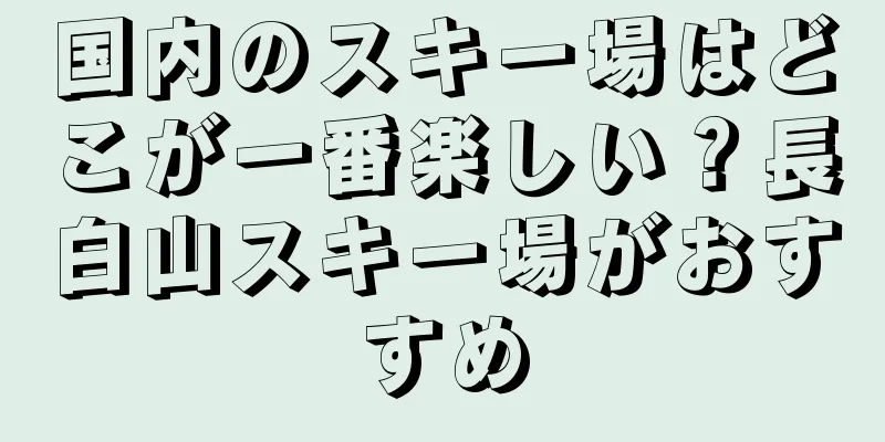 国内のスキー場はどこが一番楽しい？長白山スキー場がおすすめ