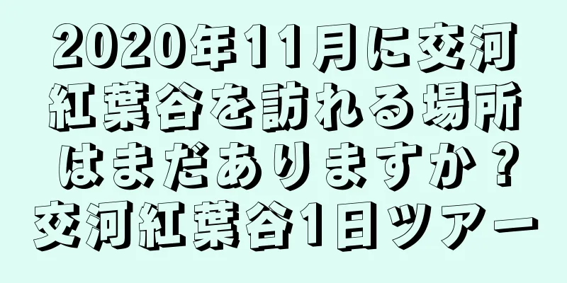 2020年11月に交河紅葉谷を訪れる場所はまだありますか？交河紅葉谷1日ツアー
