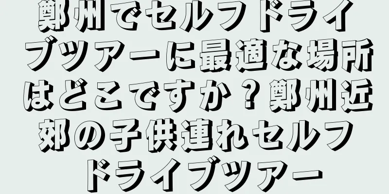 鄭州でセルフドライブツアーに最適な場所はどこですか？鄭州近郊の子供連れセルフドライブツアー