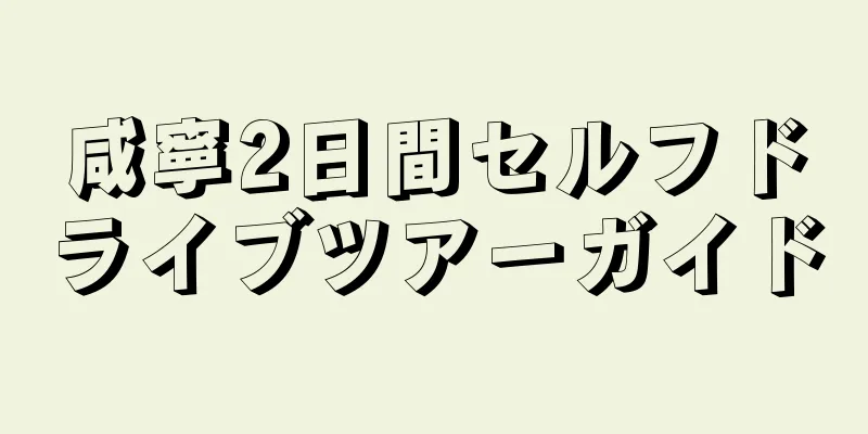 咸寧2日間セルフドライブツアーガイド