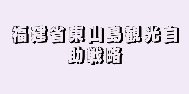 福建省東山島観光自助戦略