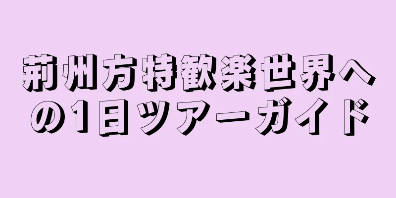 荊州方特歓楽世界への1日ツアーガイド