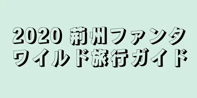 2020 荊州ファンタワイルド旅行ガイド