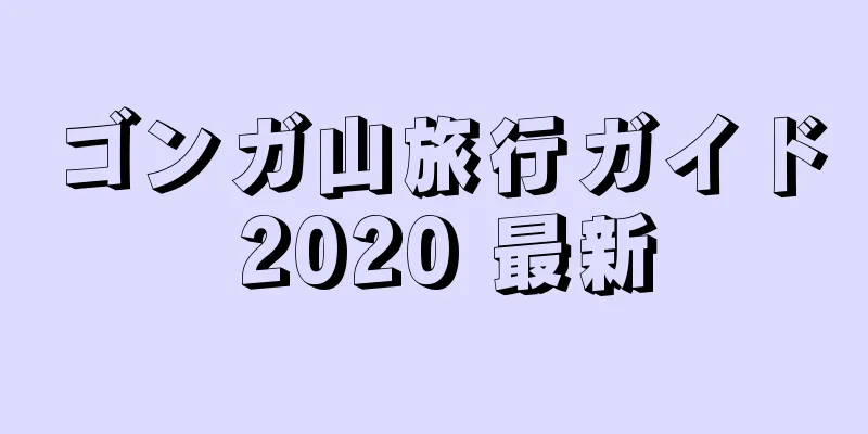 ゴンガ山旅行ガイド 2020 最新