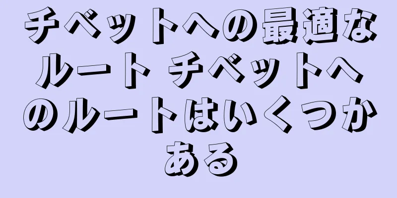 チベットへの最適なルート チベットへのルートはいくつかある