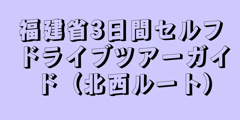福建省3日間セルフドライブツアーガイド（北西ルート）