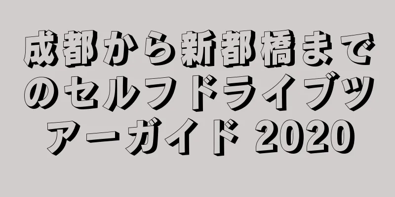 成都から新都橋までのセルフドライブツアーガイド 2020