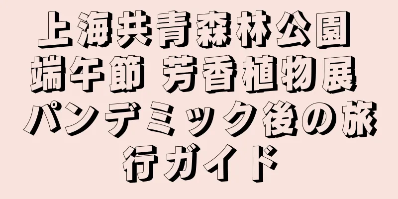 上海共青森林公園 端午節 芳香植物展 パンデミック後の旅行ガイド