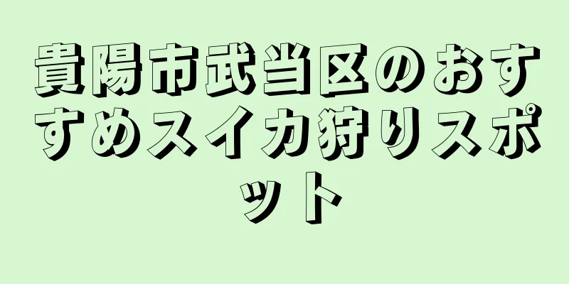 貴陽市武当区のおすすめスイカ狩りスポット