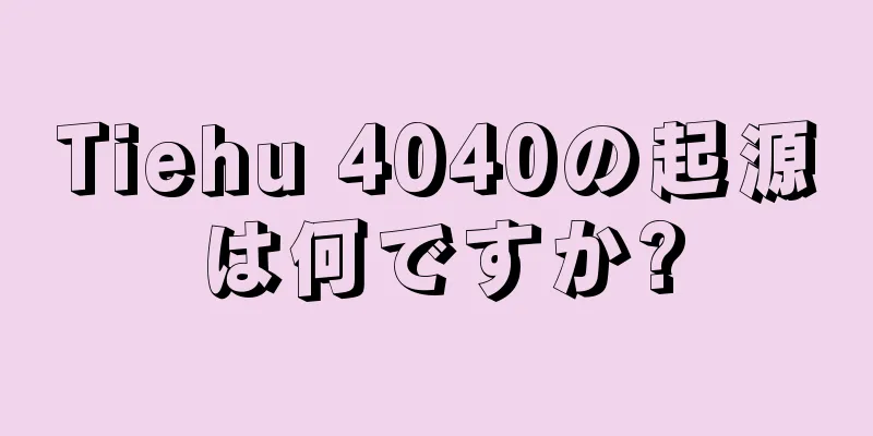 Tiehu 4040の起源は何ですか?