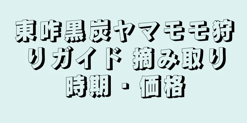 東咋黒炭ヤマモモ狩りガイド 摘み取り時期・価格