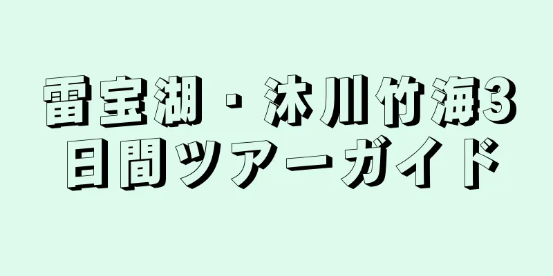 雷宝湖・沐川竹海3日間ツアーガイド