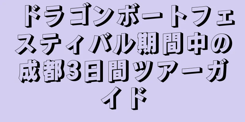 ドラゴンボートフェスティバル期間中の成都3日間ツアーガイド