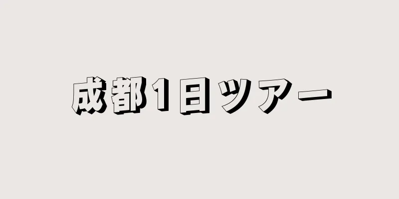 成都1日ツアー