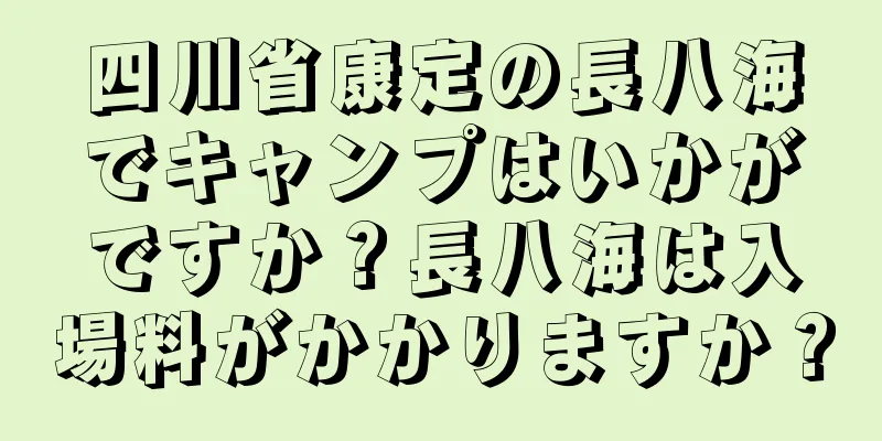 四川省康定の長八海でキャンプはいかがですか？長八海は入場料がかかりますか？