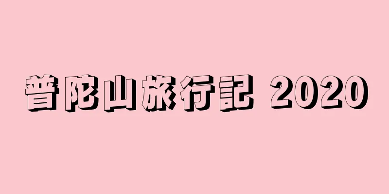 普陀山旅行記 2020
