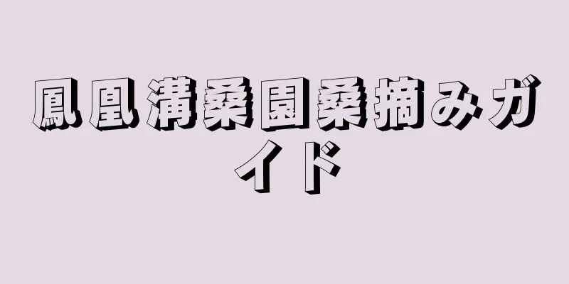 鳳凰溝桑園桑摘みガイド