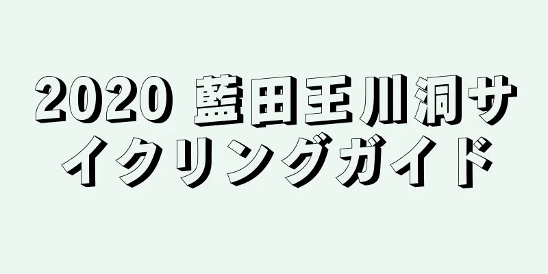 2020 藍田王川洞サイクリングガイド