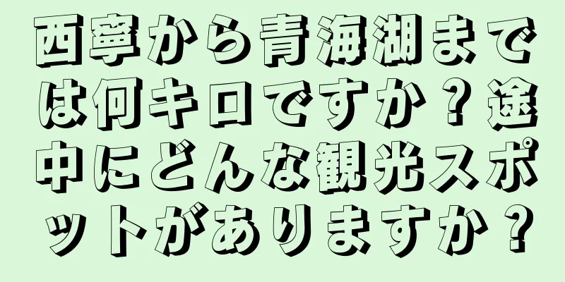 西寧から青海湖までは何キロですか？途中にどんな観光スポットがありますか？
