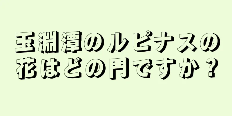玉淵潭のルピナスの花はどの門ですか？
