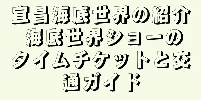 宜昌海底世界の紹介 海底世界ショーのタイムチケットと交通ガイド