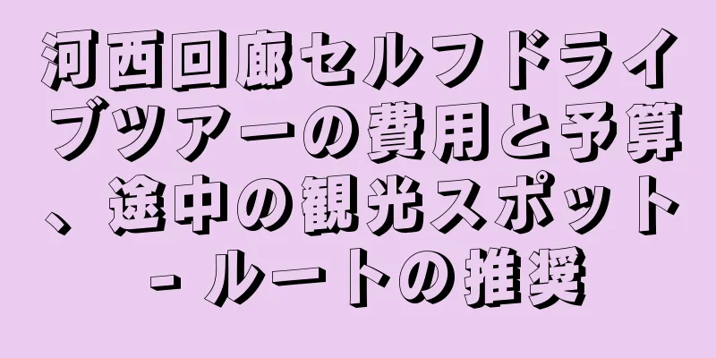 河西回廊セルフドライブツアーの費用と予算、途中の観光スポット - ルートの推奨