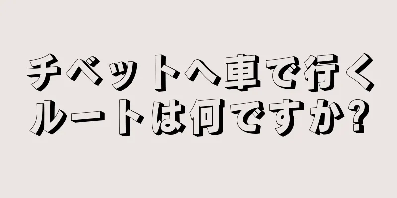 チベットへ車で行くルートは何ですか?