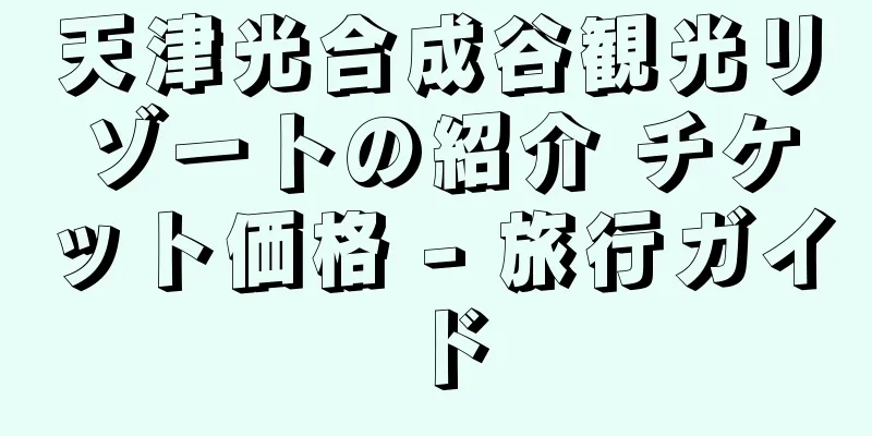 天津光合成谷観光リゾートの紹介 チケット価格 - 旅行ガイド