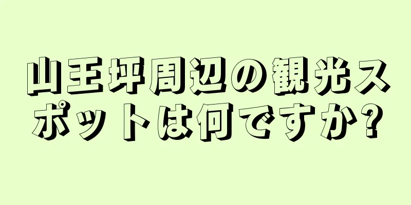 山王坪周辺の観光スポットは何ですか?