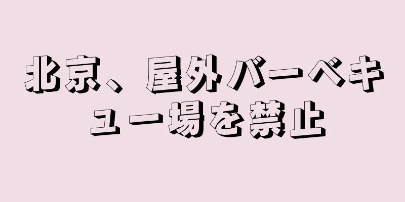北京、屋外バーベキュー場を禁止
