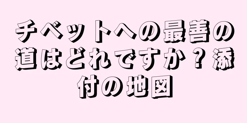 チベットへの最善の道はどれですか？添付の地図