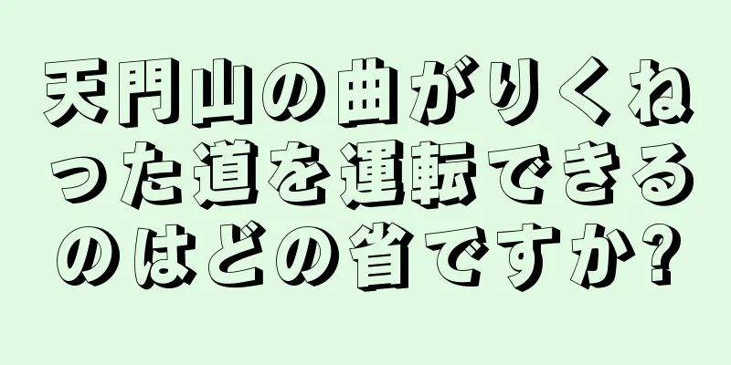天門山の曲がりくねった道を運転できるのはどの省ですか?