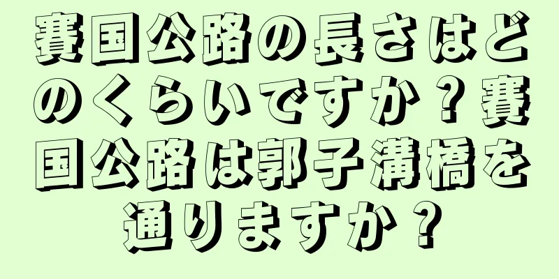 賽国公路の長さはどのくらいですか？賽国公路は郭子溝橋を通りますか？