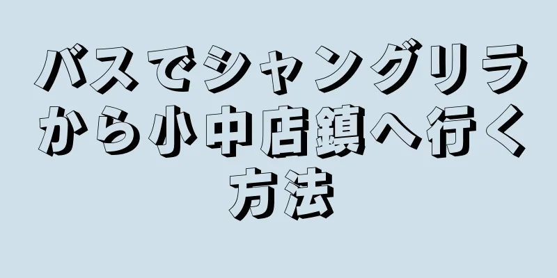 バスでシャングリラから小中店鎮へ行く方法