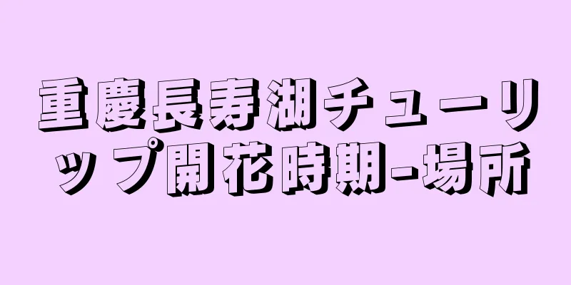 重慶長寿湖チューリップ開花時期-場所