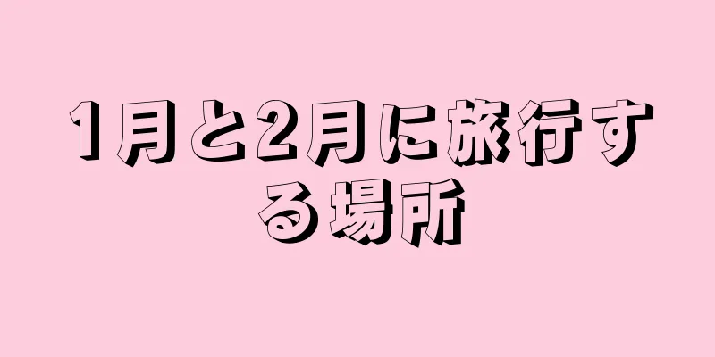 1月と2月に旅行する場所