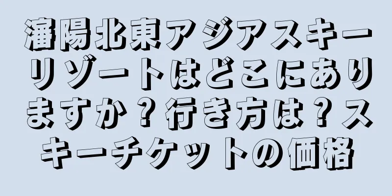 瀋陽北東アジアスキーリゾートはどこにありますか？行き方は？スキーチケットの価格