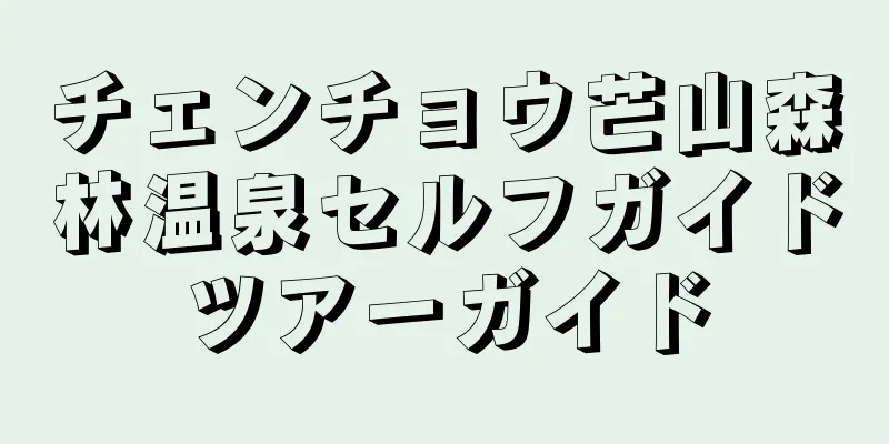 チェンチョウ芒山森林温泉セルフガイドツアーガイド
