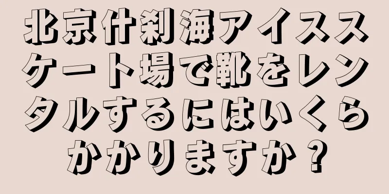 北京什刹海アイススケート場で靴をレンタルするにはいくらかかりますか？