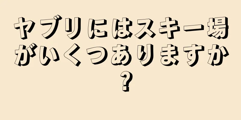 ヤブリにはスキー場がいくつありますか？