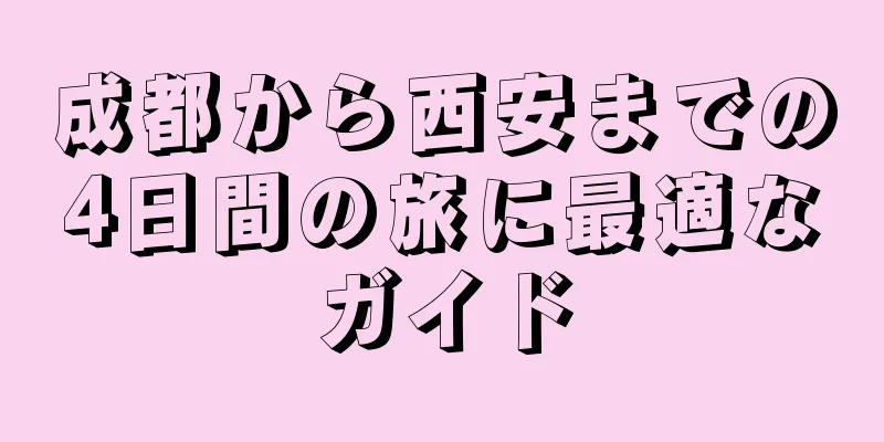 成都から西安までの4日間の旅に最適なガイド