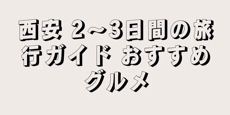 西安 2～3日間の旅行ガイド おすすめグルメ