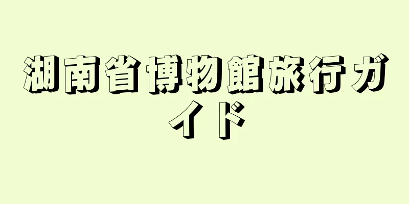 湖南省博物館旅行ガイド