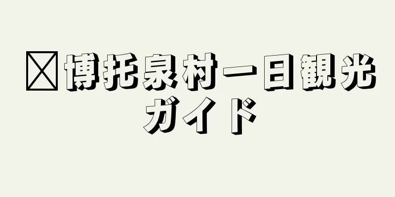 淄博托泉村一日観光ガイド