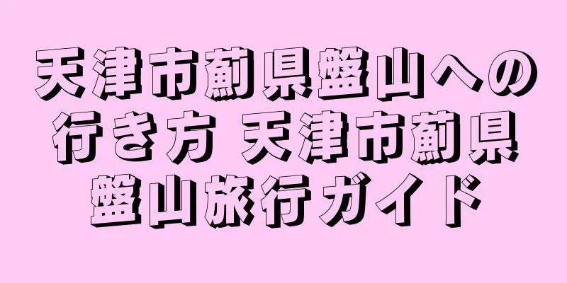 天津市薊県盤山への行き方 天津市薊県盤山旅行ガイド